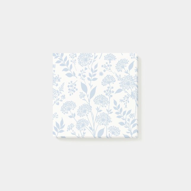 Löwenzahn Wiese Staubblau - Neutral Post-it Klebezettel (Vorderseite)