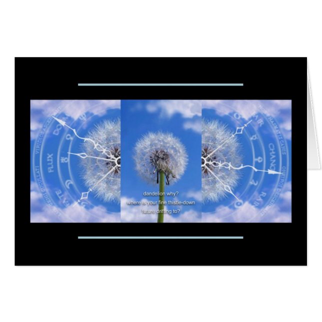 Löwenzahnkarte (Vorderseite (Horizontal))