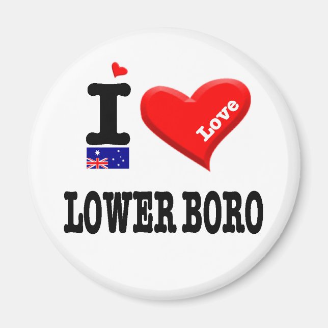 LOWER BORO - I-Liebe Magnet (Vorne)