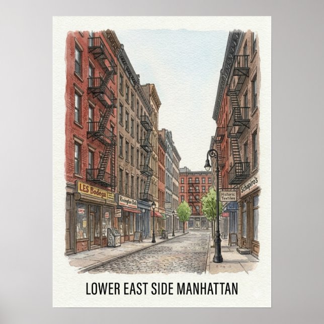 Lower East Side Manhattan Poster (Vorne)