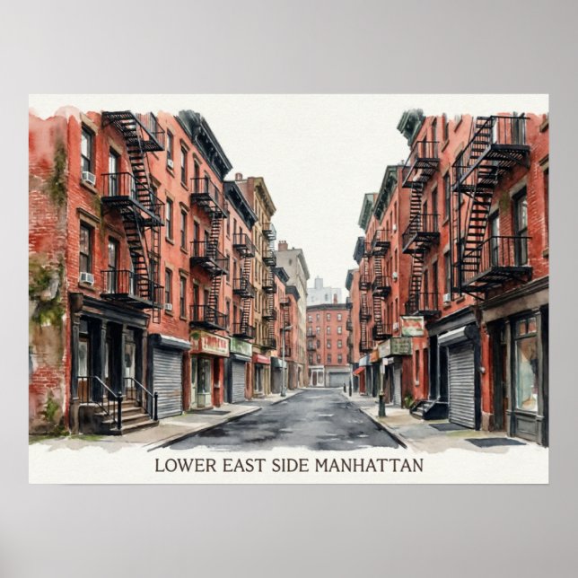 Lower East Side Manhattan Poster (Vorne)