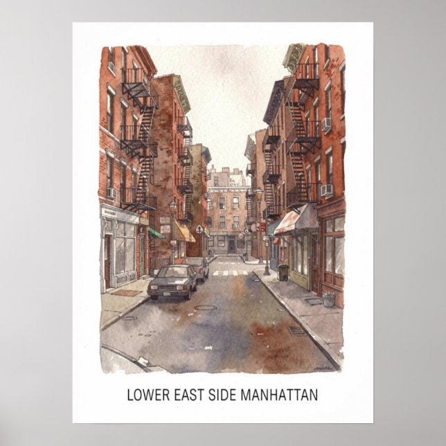 Lower East Side Manhattan Poster (Vorne)