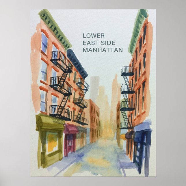Lower East Side Manhattan Poster (Vorne)