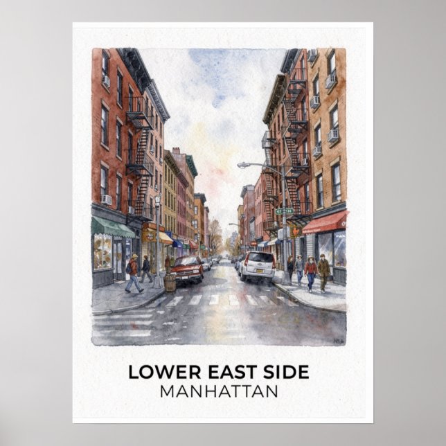 Lower East Side Manhattan Poster (Vorne)