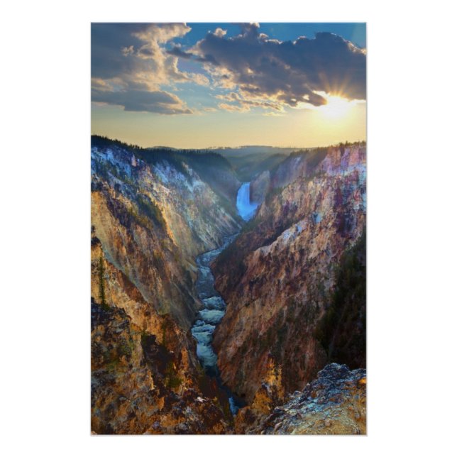 Lower Falls from Artist's Point Poster (Vorderseite)