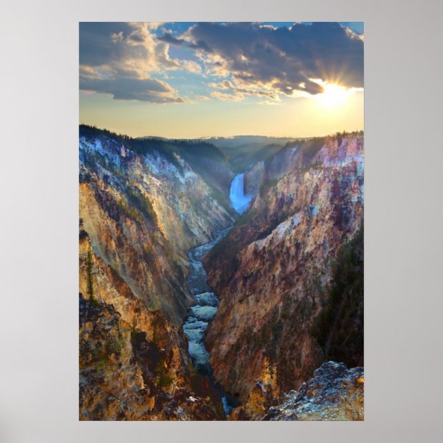 Lower Falls from Artist's Point Poster (Vorne)