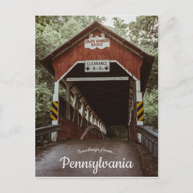 Lower Humbert Bridge Somerset Landkreis Pennsylvan Postkarte (Vorderseite)