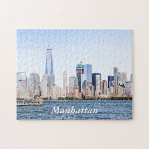 Lower Manhattan-Farbskizze-Puzzlespiel Puzzle