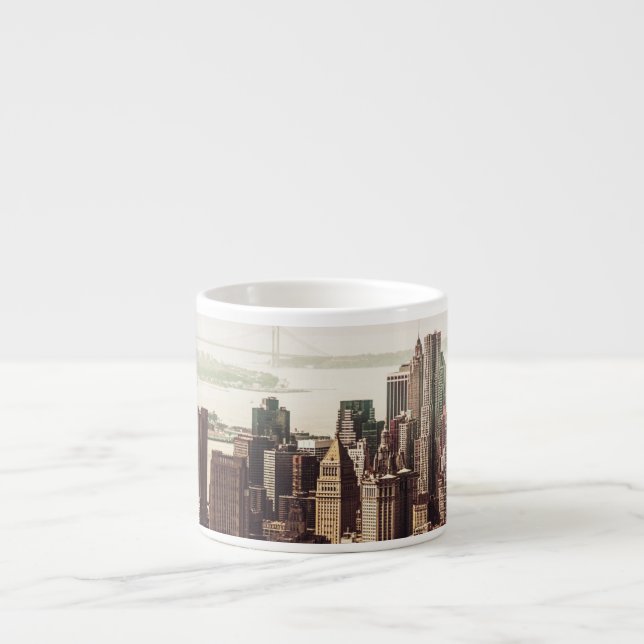 Lower Manhattan-Skyline - Ansicht von der Espressotasse (Vorderseite)
