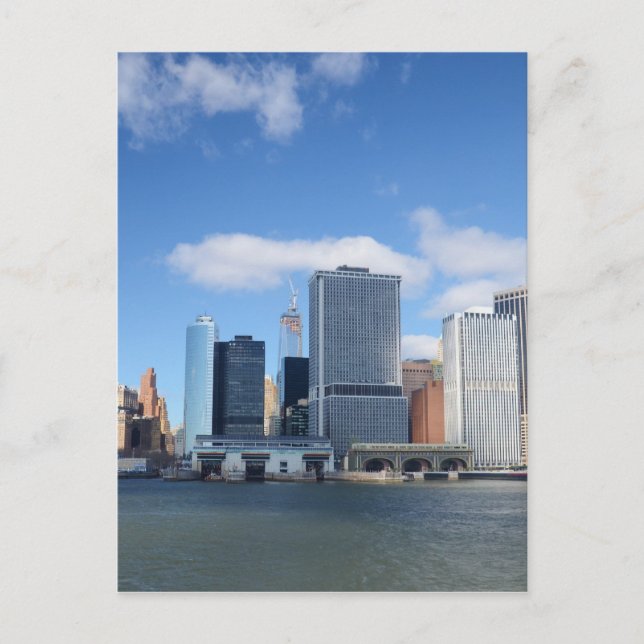 Lower Manhattan Skyline Postcard Postkarte (Vorderseite)