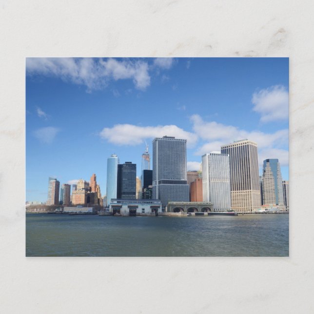 Lower Manhattan Skyline Postcard Postkarte (Vorderseite)