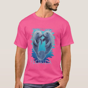 Lower Matecumbe Key Florida Ferien Niedlich Manate T-Shirt