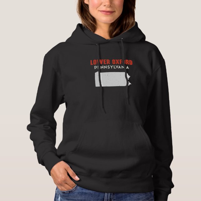 Lower Oxford Pennsylvania USA State America Travel Hoodie (Vorderseite)