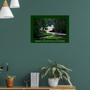 Lower Tahquamenon Falls Staat Park, Michigan Poster