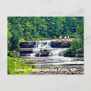 Lower Tahquamenon Falls Staat Park, Michigan Postkarte