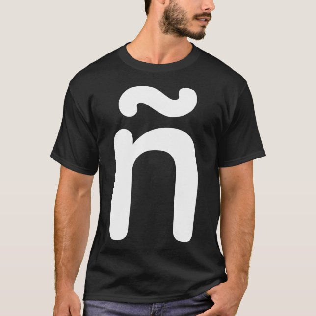 LowerCase Letter N mit Tilde Virgulilla Spanish A T-Shirt (Vorderseite)