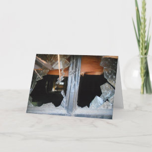 "Lowertown Depot Broken Window #1" Gut werden Karte