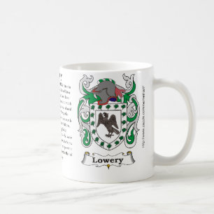 Lowery, der Ursprung, Bedeutung und das Wappen Tasse
