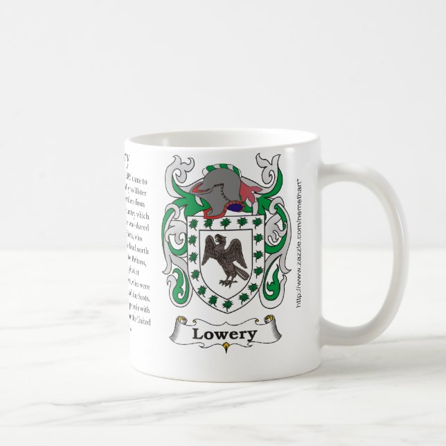 Lowery, der Ursprung, Bedeutung und das Wappen Tasse (Rechts)
