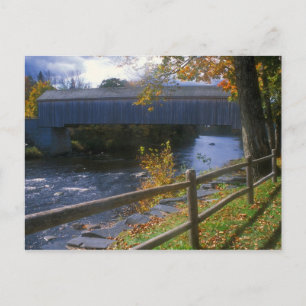 Lowes Covered Bridge Guilford Sangerville Maine Postkarte