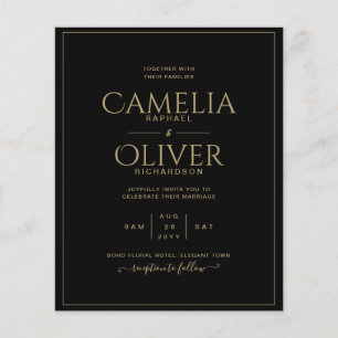 LOWEST BUDGET Modern Elegant Classic Text Only Flyer