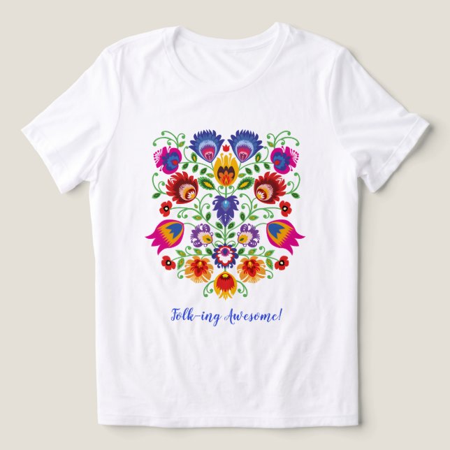 Lowicz Bloom Crest Tri-Blend Shirt (Design Vorderseite)