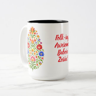 Lowicz Bloom Crest Zweifarbige Tasse