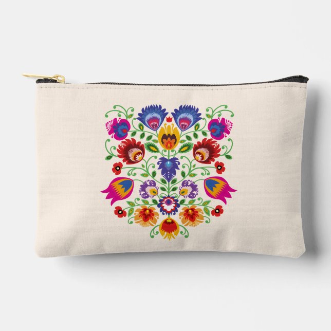 Lowicz Folk Mini Pouch Zubehörtasche (Vorderseite)