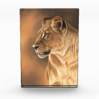 Löwin-Foto-Block Fotoblock