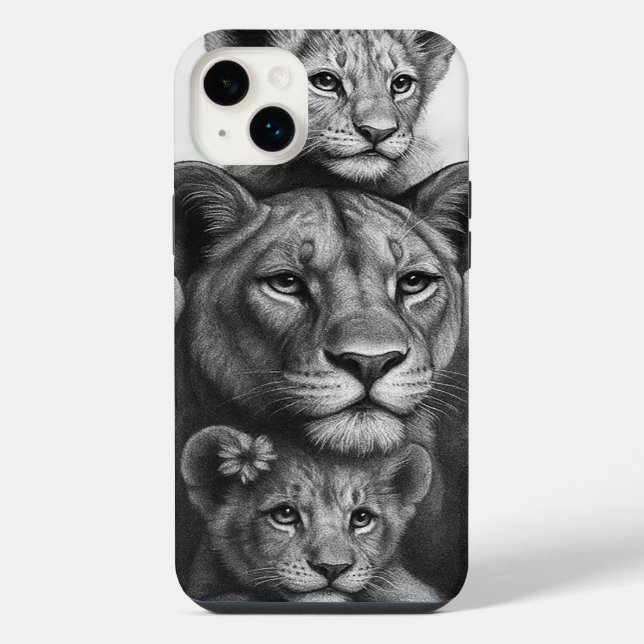 Löwin & Junge iPhone Hülle (Rückseite)