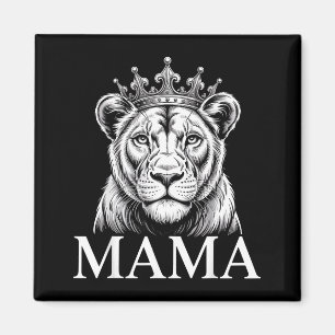 Löwin Mama Löwe Tier Löwin Frauen Löwin Magnet