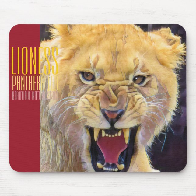 Löwin [Mauspad] Mousepad (Vorne)