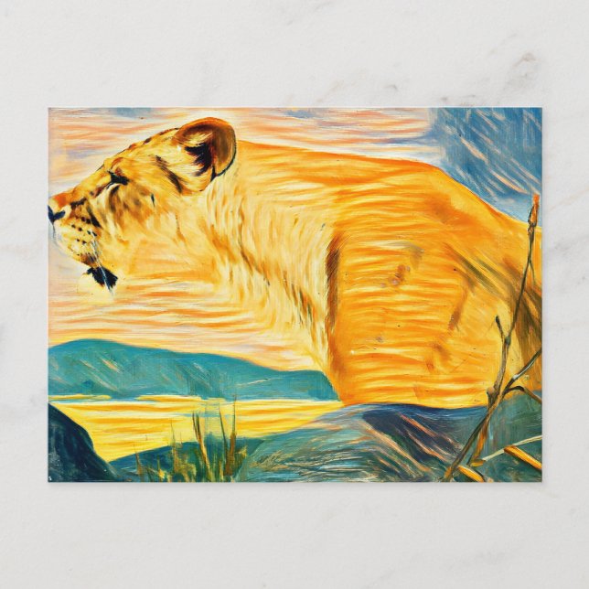 Löwinnenkopf  postkarte (Vorderseite)