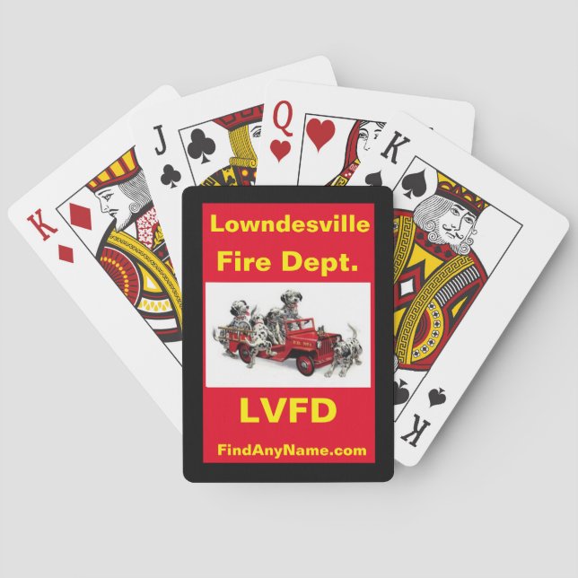 Lowndesville VFD Dalmations - Karten spielen Spielkarten (Rückseite)