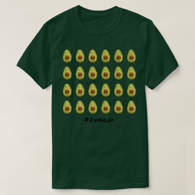 LowPolyArt Hashtag Avocado Parade T-Shirt (Design vorne)