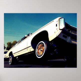 Lowrider 3 Wheel Poster