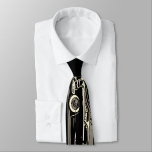 Lowrider Car Flow Fire Necktie (schwarz) Krawatte