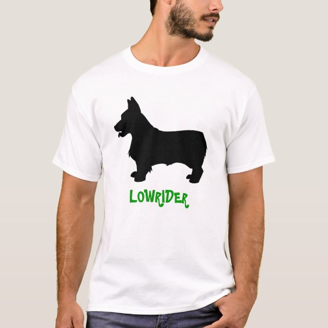 "Lowrider" Corgi-T-Shirt T-Shirt (Vorderseite)