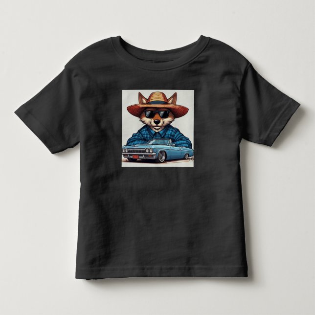 Lowrider Fuchs Kleinkind T-shirt (Vorderseite)