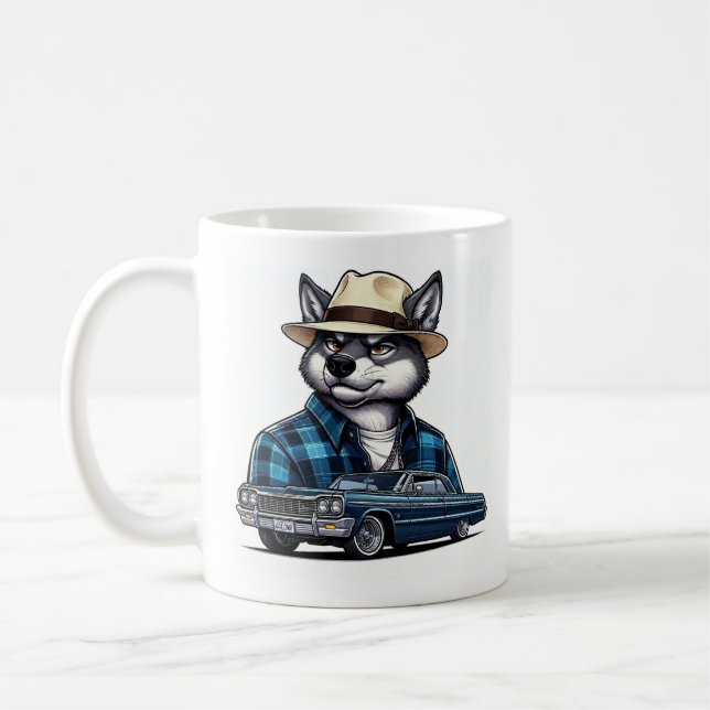 Lowrider Wolf Kaffeetasse (Links)