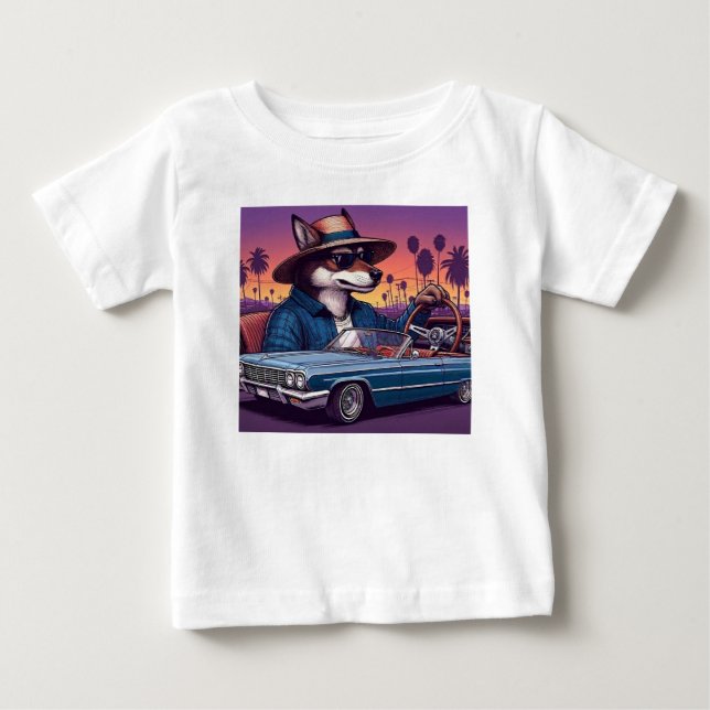 Lowrider Wolfy Baby T-shirt (Vorderseite)