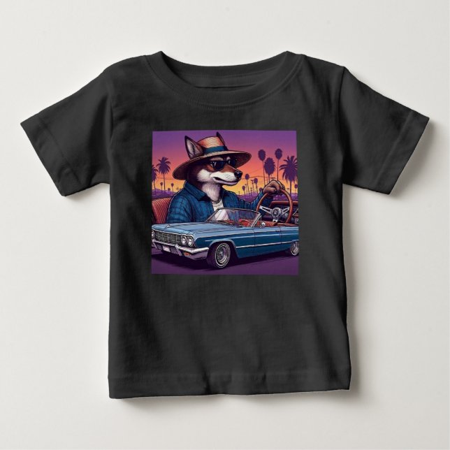 Lowrider Wolfy Baby T-shirt (Vorderseite)