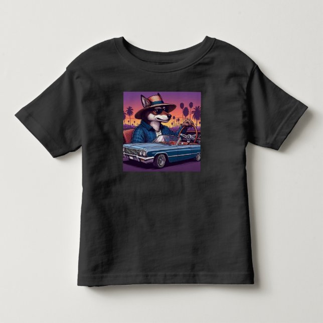 Lowrider Wolfy Kleinkind T-shirt (Vorderseite)