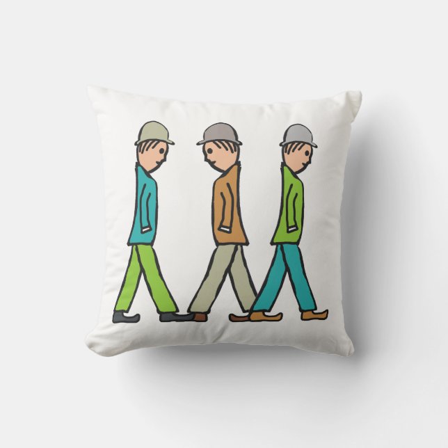 Lowry Matchstick Men Kissen (Vorderseite)