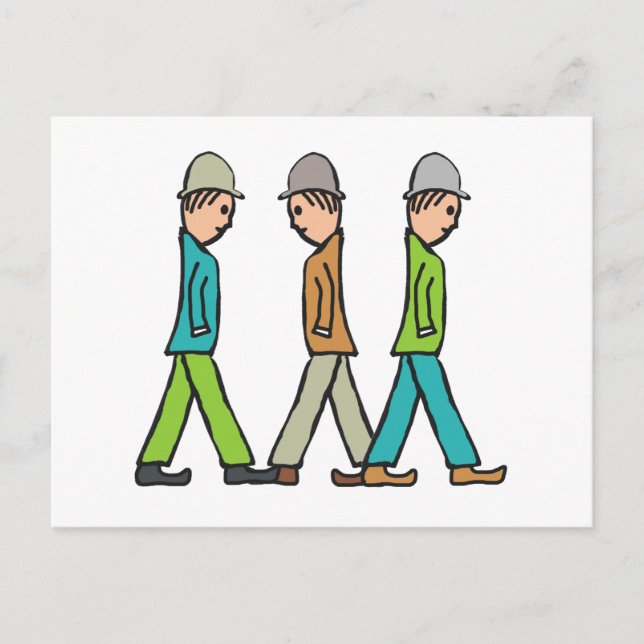 Lowry Matchstick Men Postkarte (Vorderseite)