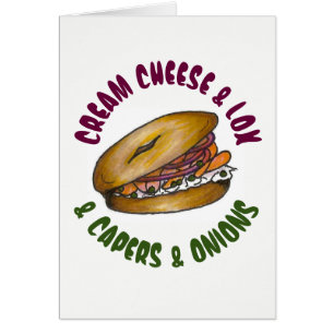 Lox Capers Onions NYC Deli Bagel Food