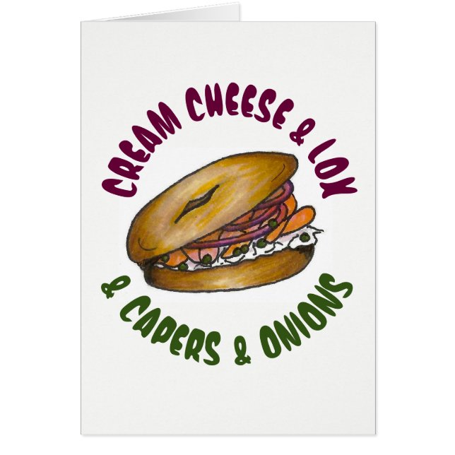 Lox Capers Onions NYC Deli Bagel Food (Vorne)