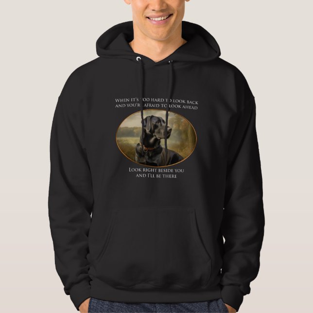 Loyal Black Lab Hoodie (Vorderseite)