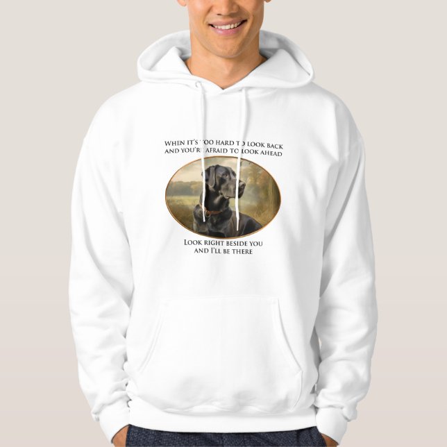 Loyal Black Lab Hoodie (Vorderseite)