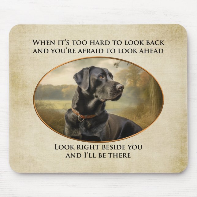 Loyal Black Lab Mousepad (Vorne)